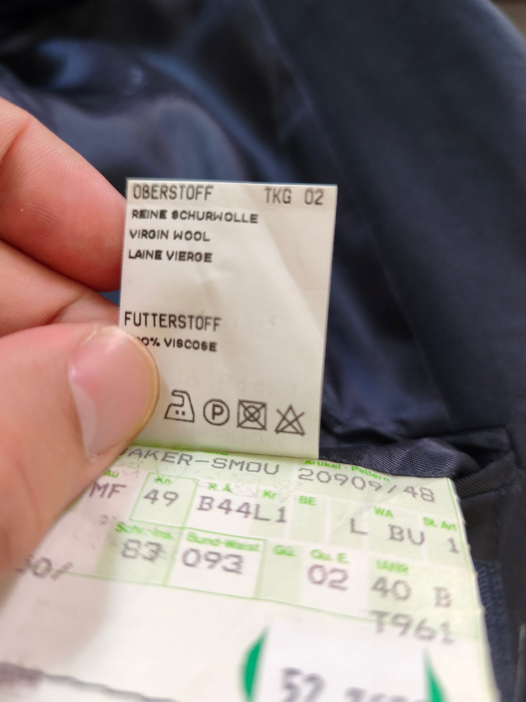 Veste croisée Burberry - 100% laine - 52