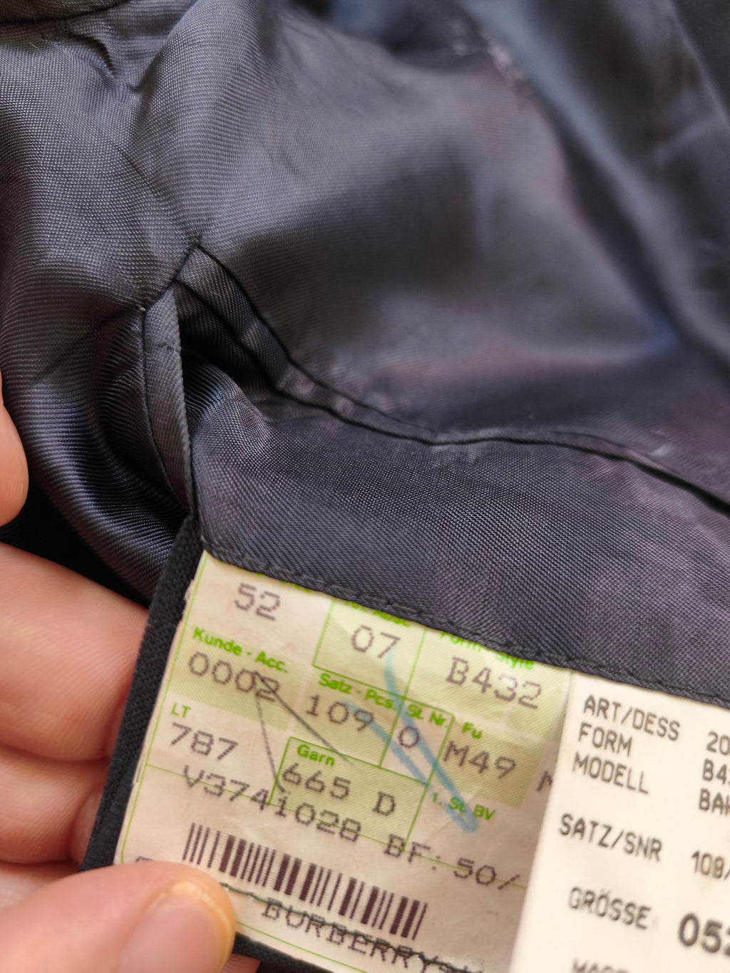 Veste croisée Burberry - 100% laine - 52