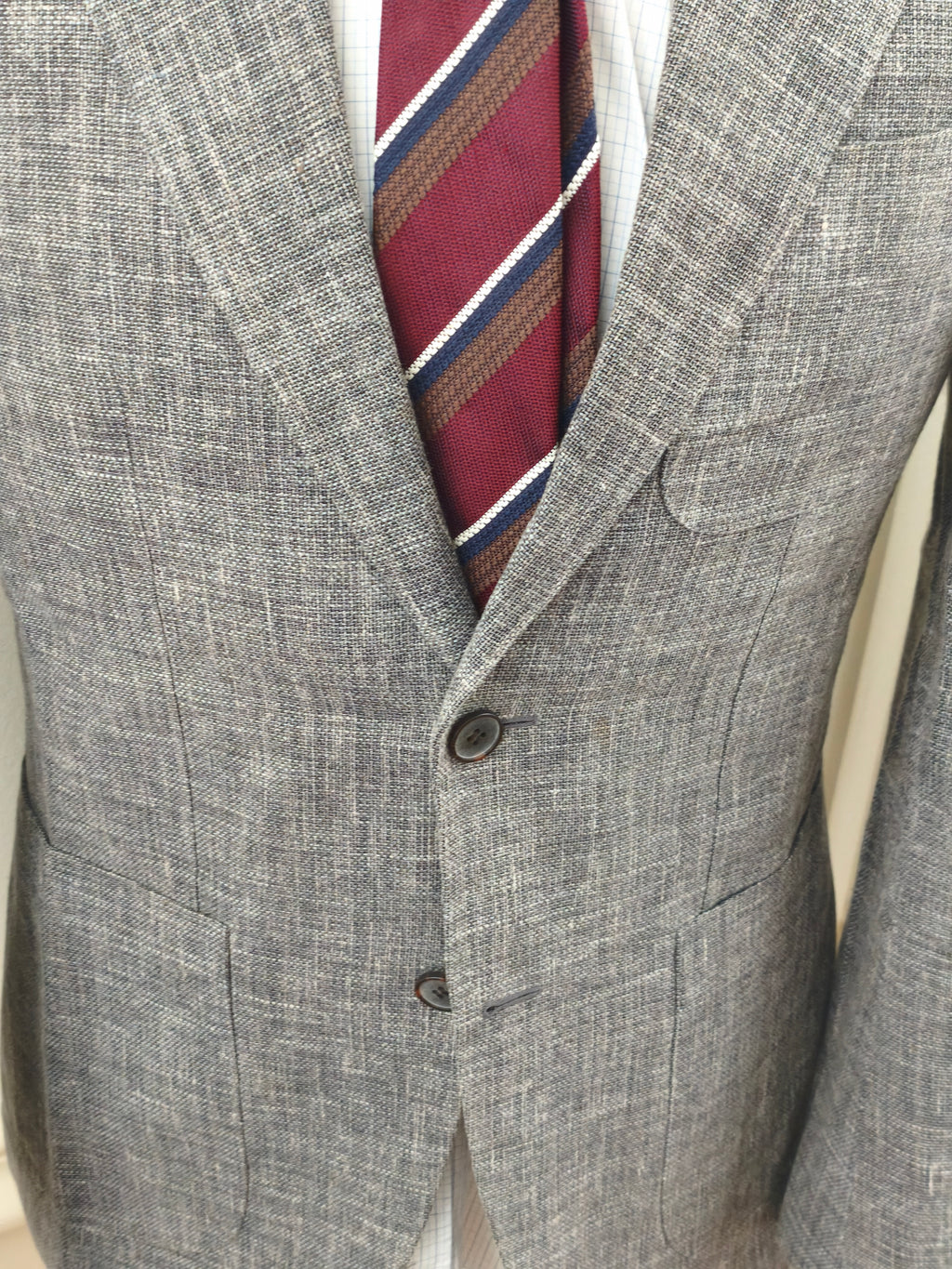 Veste sport Suitsupply - Soie lin coton - 48