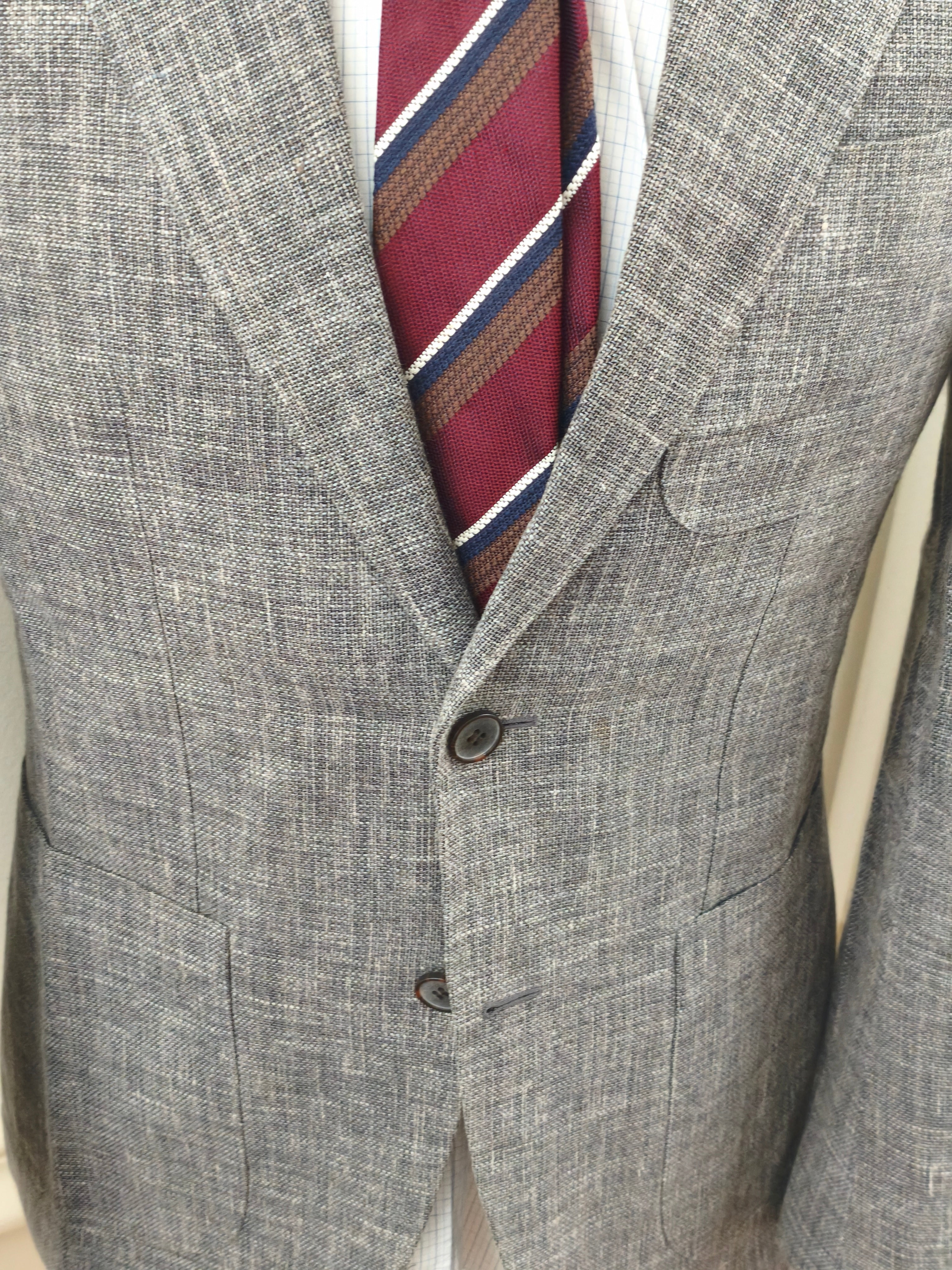 Veste sport Suitsupply - Soie lin coton - 48