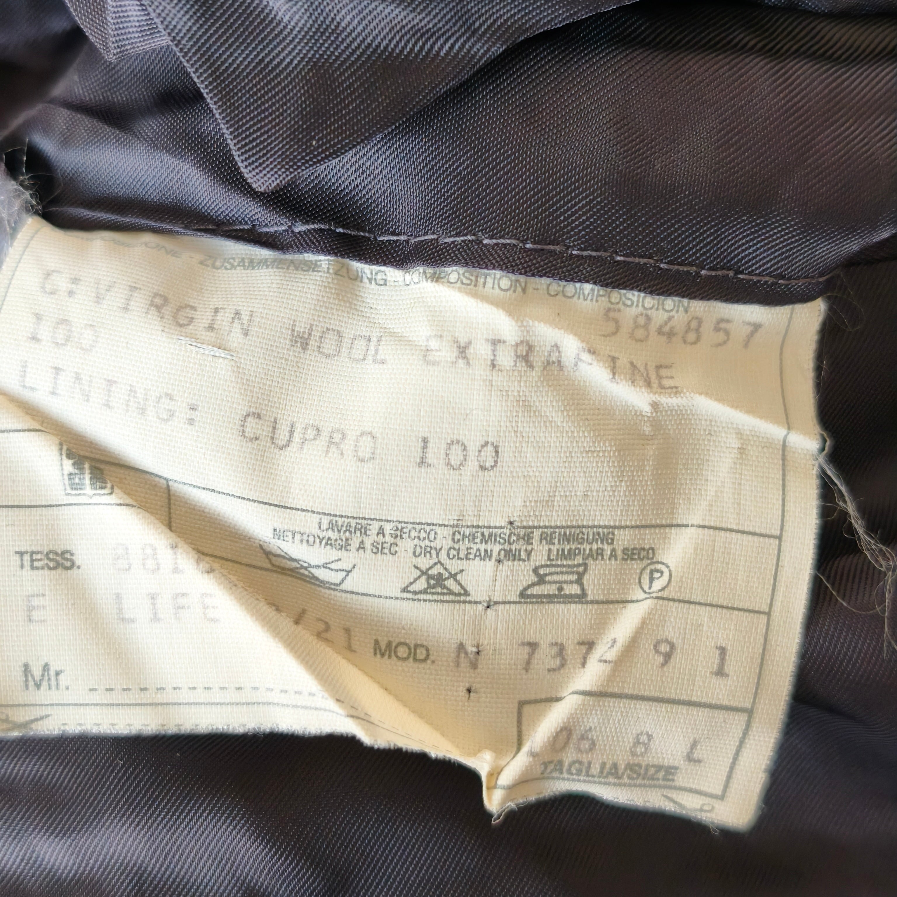Veste croisée CORNELIANI - 54 long - 100 laine
