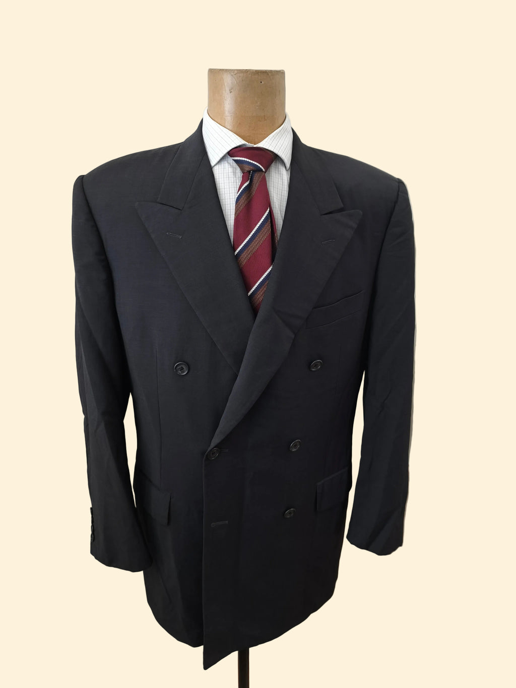 Veste croisée CORNELIANI - 54 long - 100 laine