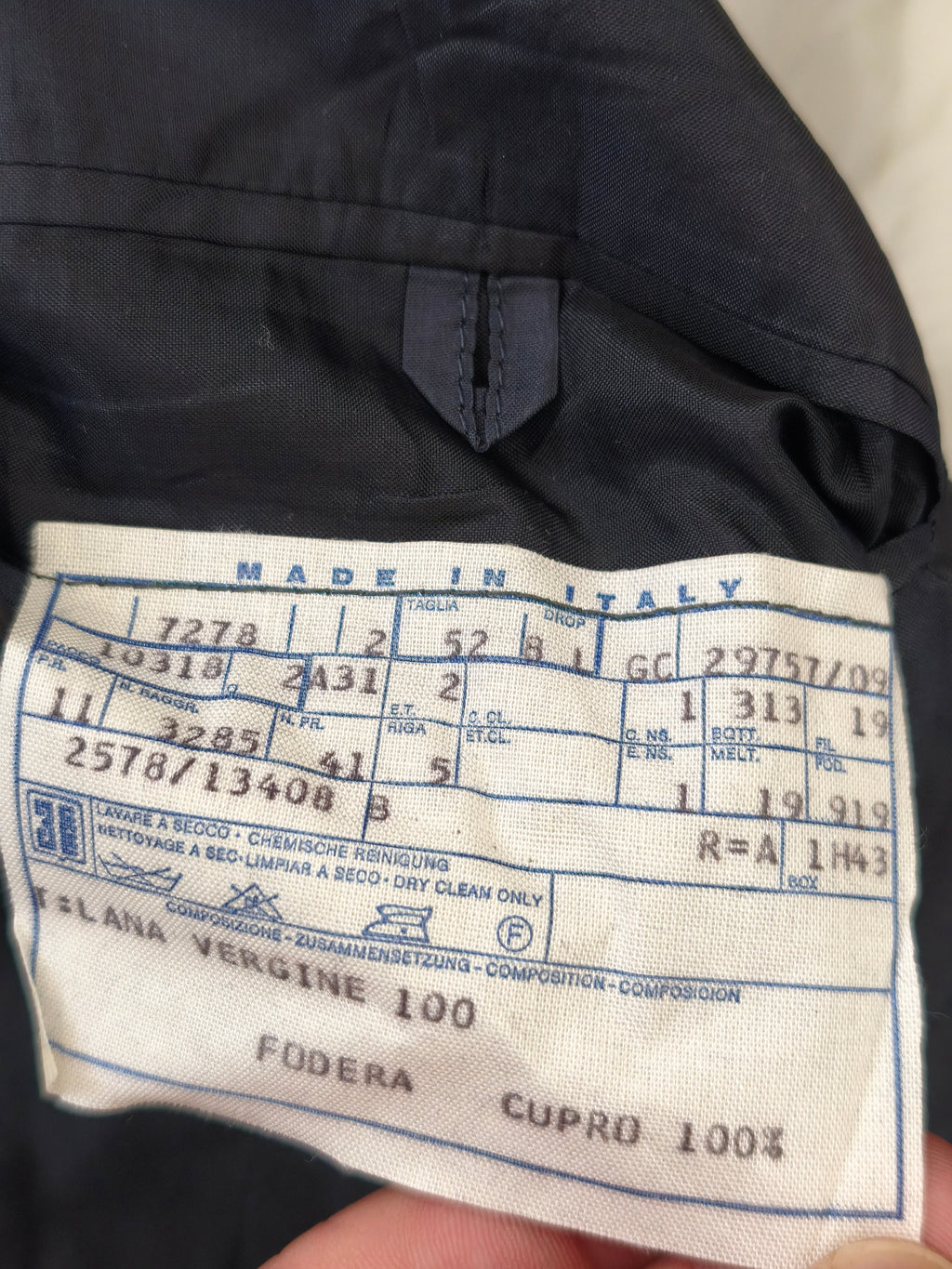 Veste croisée CORNELIANI - 52 - 100% laine