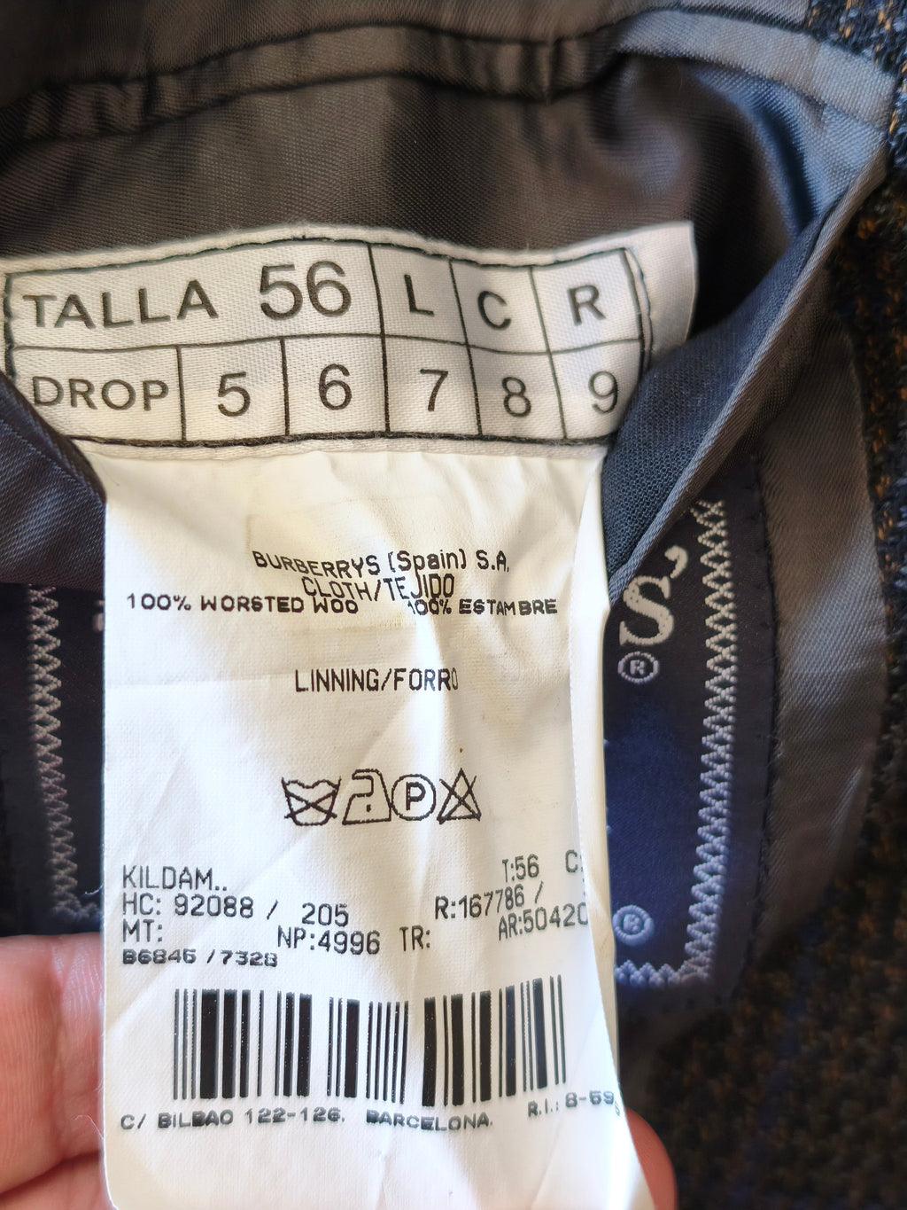 veste sport BURBERRY - 56 - 100% laine