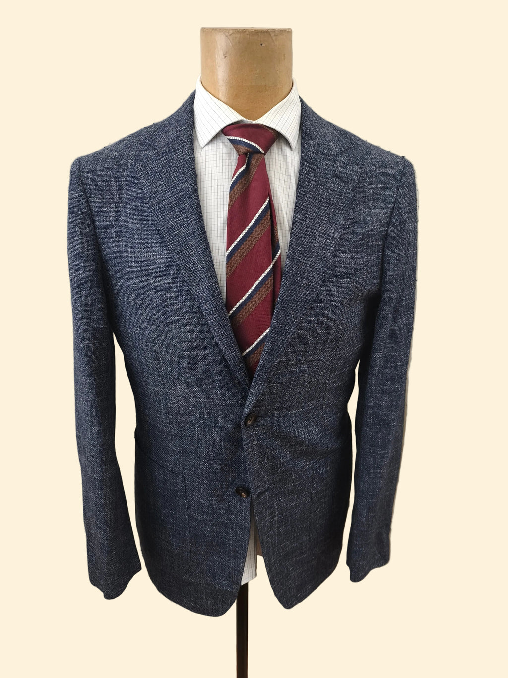 Veste Suitsupply - 50 Long - Laine soie lin cachemire