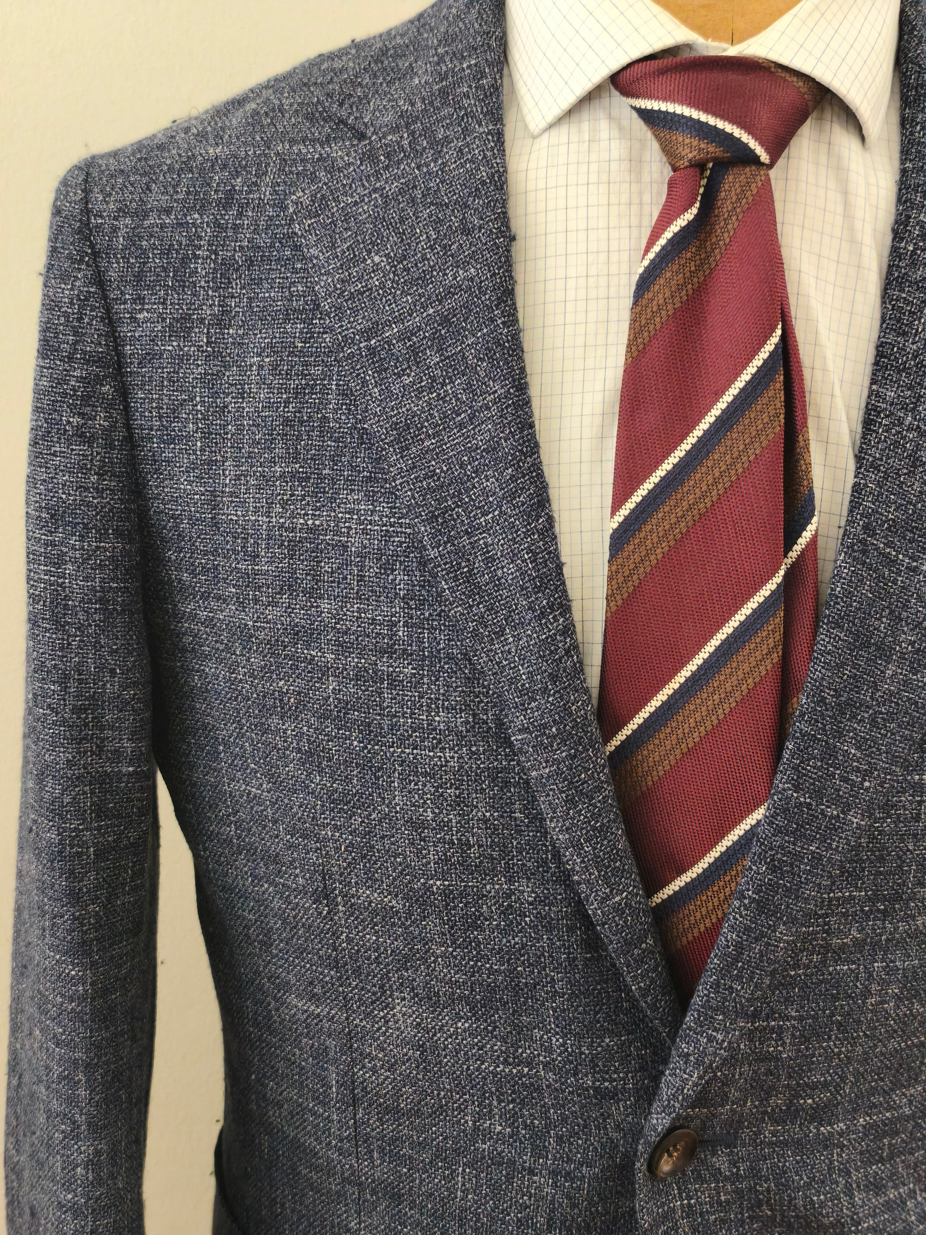 Veste Suitsupply - 50 Long - Laine soie lin cachemire