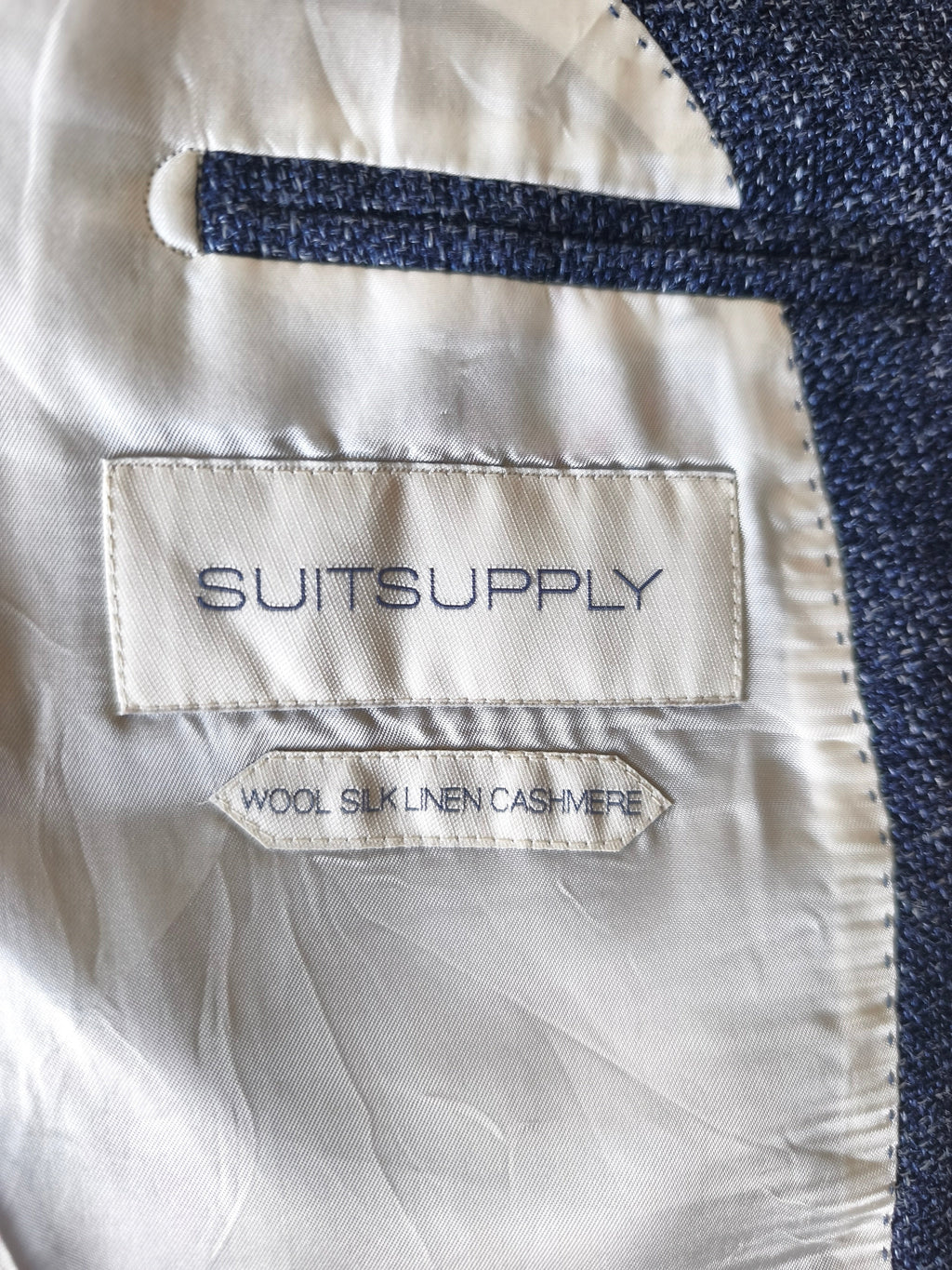 Veste Suitsupply - 50 Long - Laine soie lin cachemire
