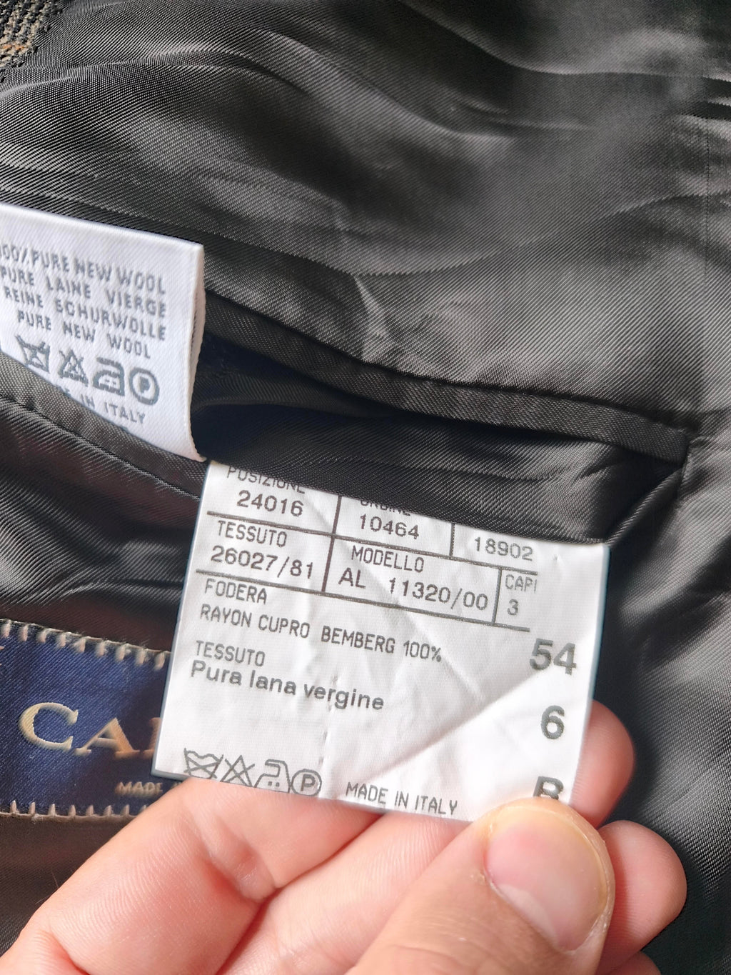 veste sport prince de Galles CANALI - 54 - 100 laine